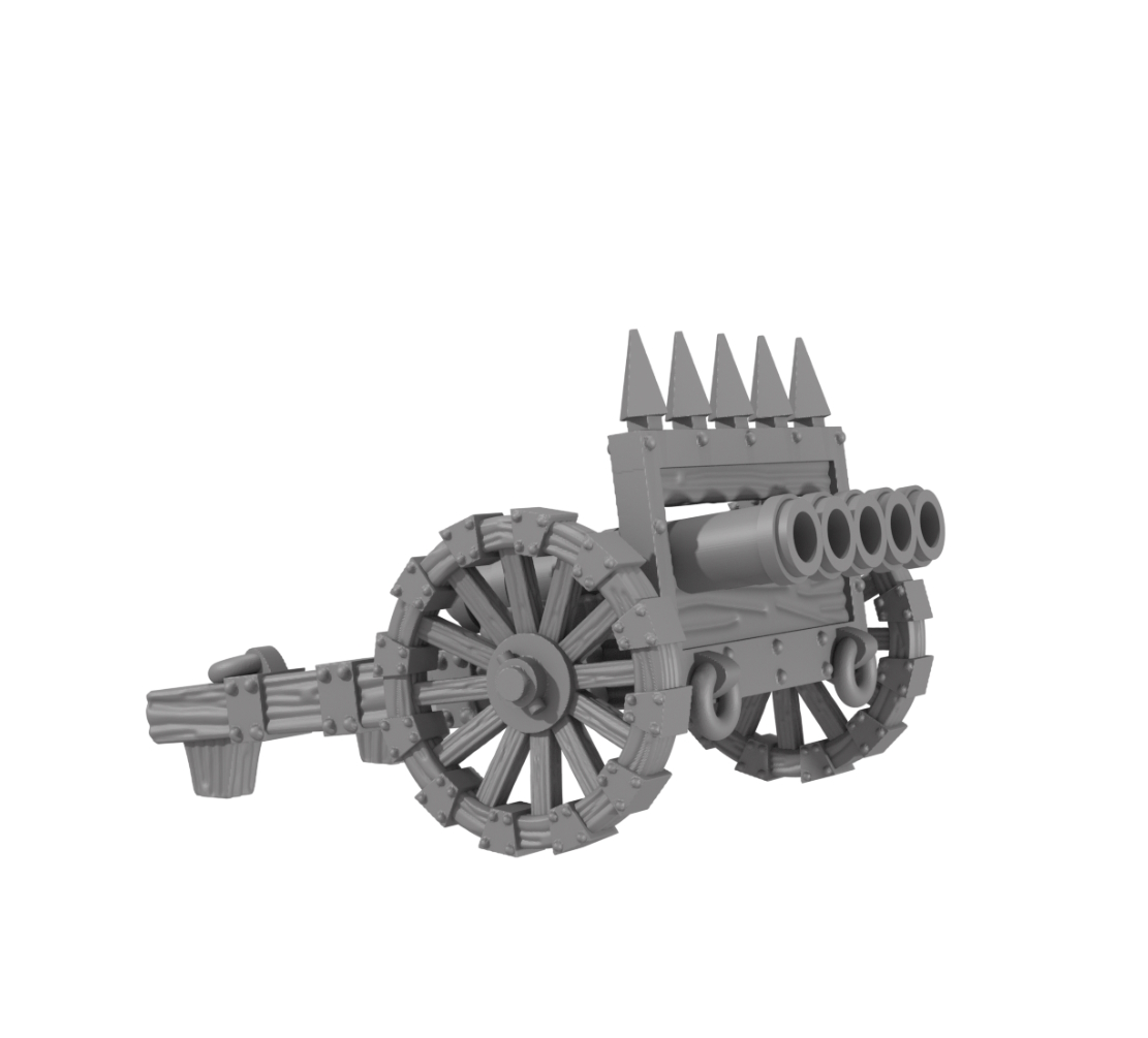 Pre-Supported Dwarf Organ Gun